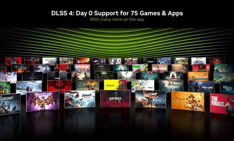 Nvidia DLSS 4 در زمان عرضه برای ۷۵ بازی در دسترس خواهد بود+ فهرست عناوین – تی ام گیم